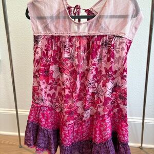 FREE PEOPLE ANGELICA TUNIC MINI FLORAL- XS